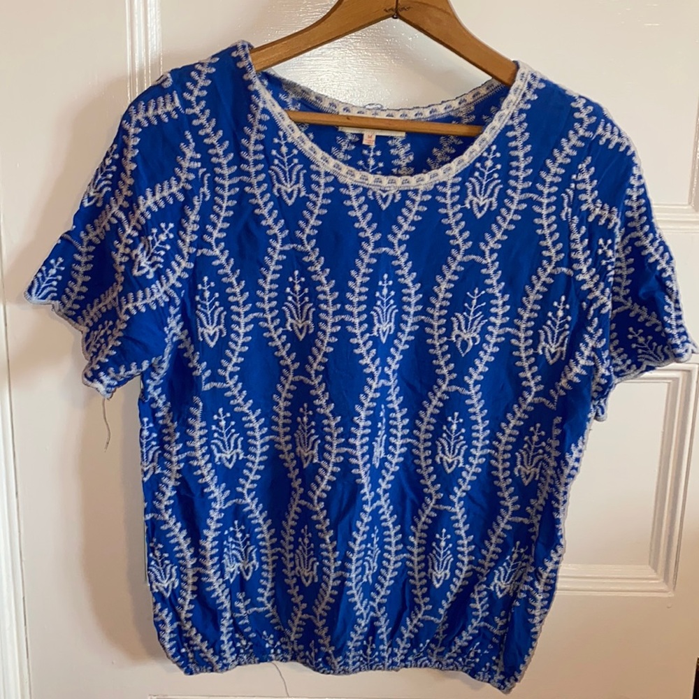 Anthropologie embroidered top